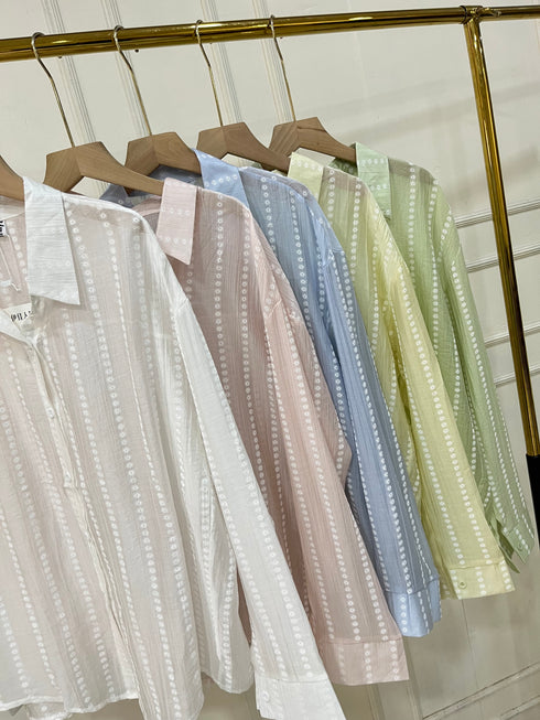 Summer Embroidered Transparent Shirts